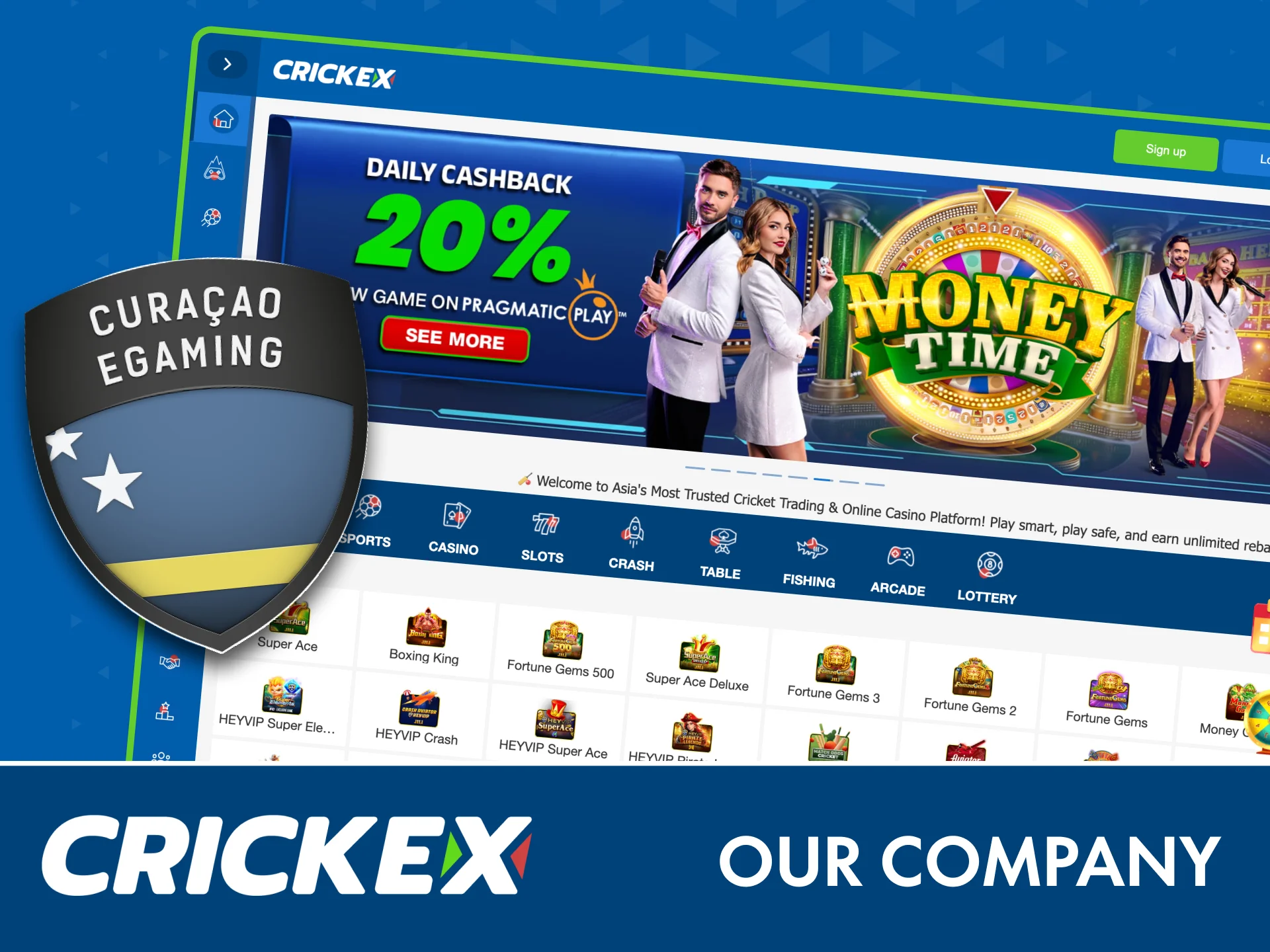 Play safely on Crickex with a licensed and trusted gambling platform.