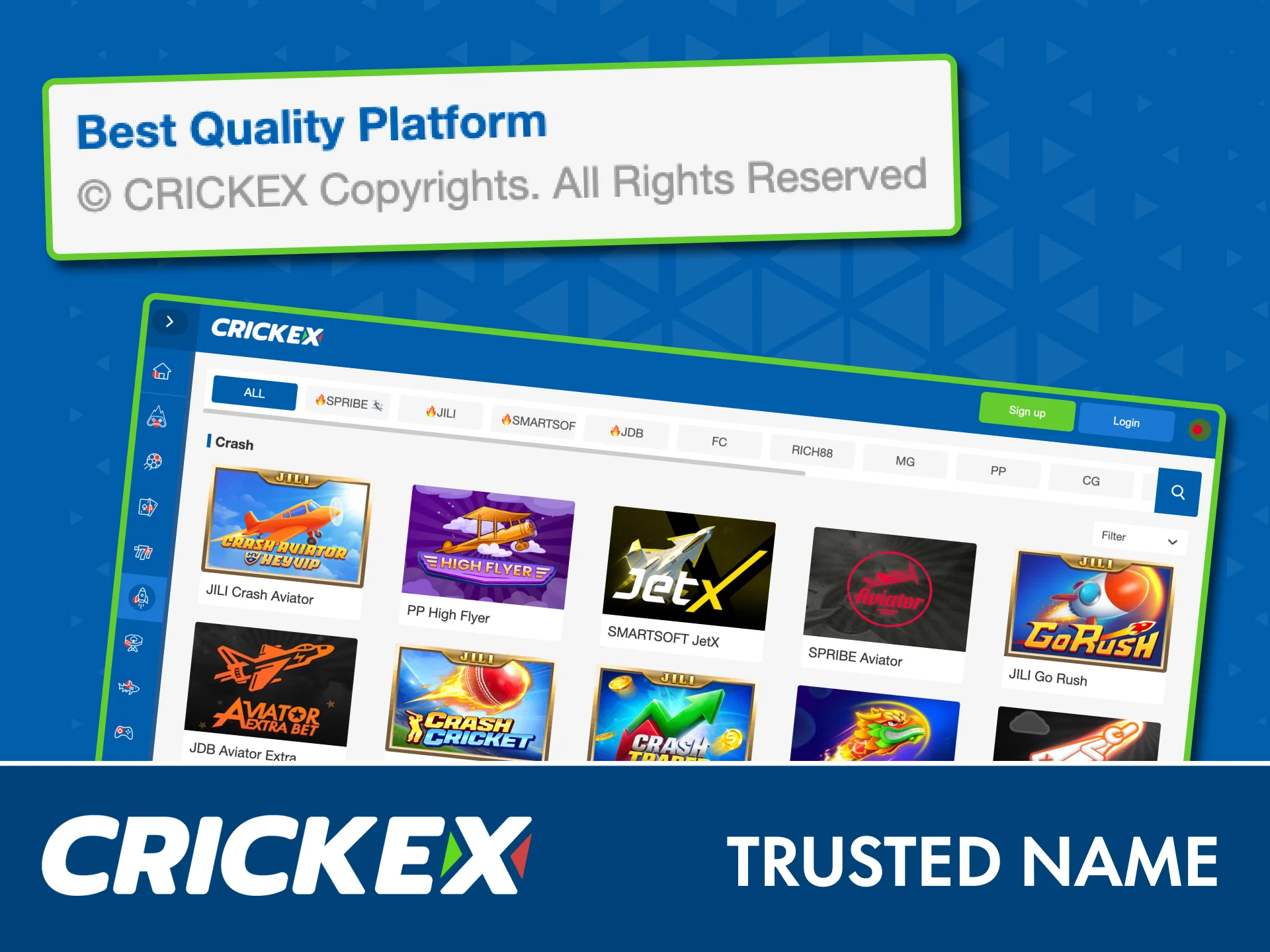 Trust Crickex for secure play and protected payments.