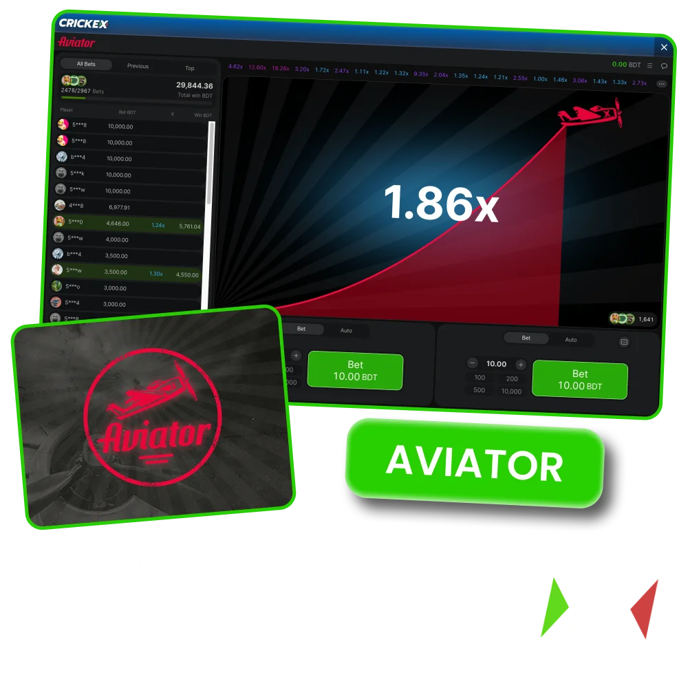 Play Crickex Aviator crash game and collect winnings before the plane flies.