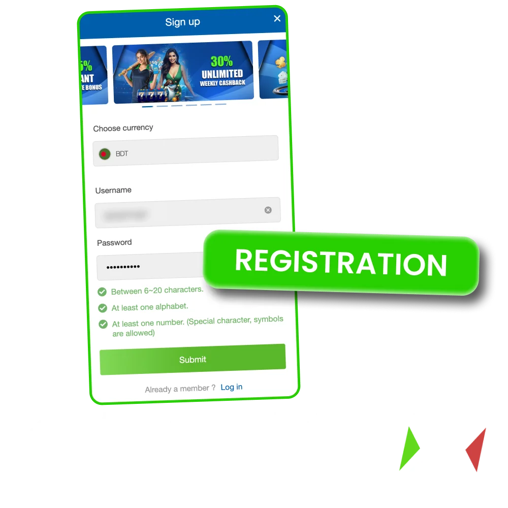 Quickly register on Crickex and bet safely on sports and casino games.